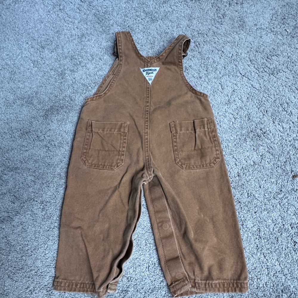 Osh Kosh Bgosh Baby Boy 6M Overalls with a Bear - Picture 5 of 6